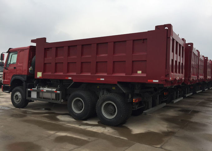 Φορτηγό απορρίψεων HOWO 10 ρόδες 371HP LHD 10 - 25 CBM 30 - 40tons για τη εξορυκτική βιομηχανία