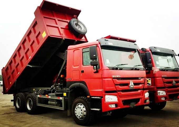 Sinotruk 6x4 371 βαρέων καθηκόντων φορτηγό απορρίψεων δύναμης αλόγων 25 τόνοι φορτηγών HOWO