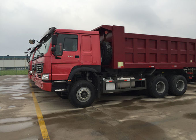 Tipper LHD 6X4 SINOTRUK HOWO απορρίψεων μπροστινή ανύψωση μηχανών HYVA φορτηγών ευρο- 2 336HP