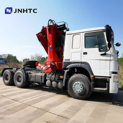 Φαρμακευτική τιμή Sinotruk HOWO 6x4 Τρακτικό φορτηγό με 10 τόνων αναδιπλούμενο γερανό