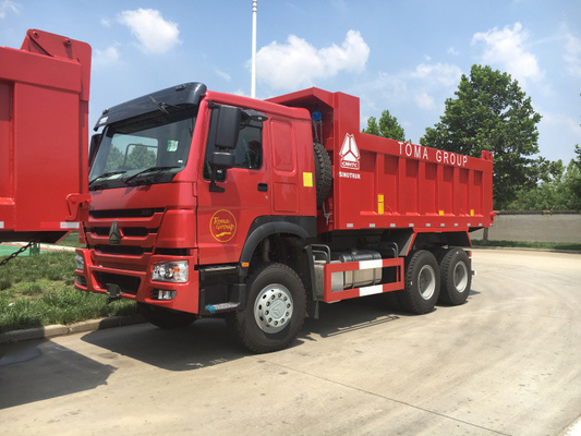 Φορτηγό απορρίψεων SINOTRUK HOWO 6x4 18 CBM με τον μπροστινό άξονα HF9 και τον οπίσθιο άξονα HC16