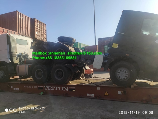 Φορτηγό τρακτέρ A7 420hp Lhd 6x4 Sinotruk με τον πείρο Euro2 3,5 ίντσας