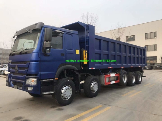 8x4 Rhd 12 βαρέων καθηκόντων Tipper Euro2 Sinotruk Howo7 φορτηγών απορρίψεων ροδών 25-30m3