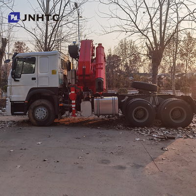 371hp τηλεσκοπικές ρόδες Sinotruk HOWO 6x4 40t 10 φορτηγών γερανών 8 τόνων