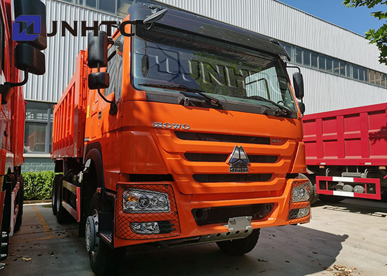 Από το δρόμο 20 Cbm πορτοκαλί Sinotruck φορτηγό απορρίψεων HOWO 6x4