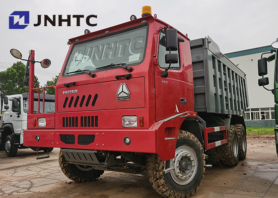 Φορτηγό απορρίψεων υπόγειας μεταλλείας Howo 6x4 Sinotruck 30cubic 70tons