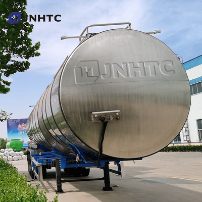 3 Άξονες Ακατέργαστη Βενζίνη Νερού Oil Tank Semi Trailer 45000L 50000Liters