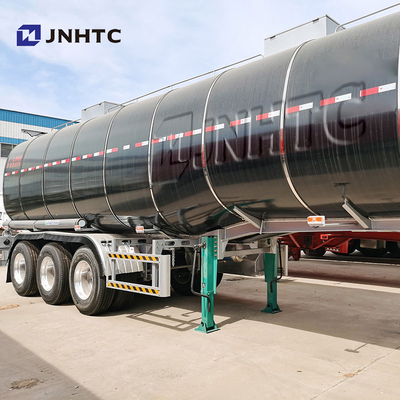 3 Άξονες Ακατέργαστη Βενζίνη Νερού Oil Tank Semi Trailer 45000L 50000Liters