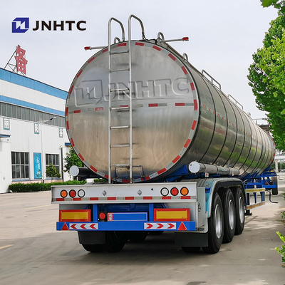 3 Άξονες Ακατέργαστη Βενζίνη Νερού Oil Tank Semi Trailer 45000L 50000Liters