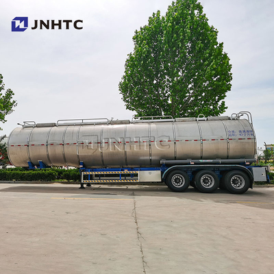 3 Άξονες Ακατέργαστη Βενζίνη Νερού Oil Tank Semi Trailer 45000L 50000Liters