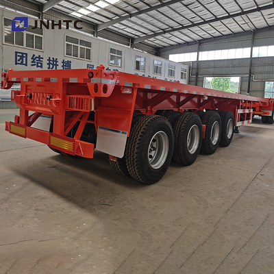 3 Axles 4 Axles 30t 40t Flatbed Flat Bed Container Semi Trailer For Africa