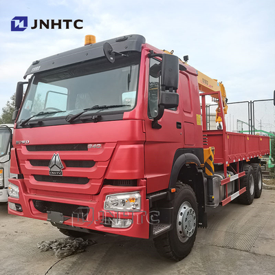 Howo 6x4 Straight Arm Crane Truck 10 τροχών 340hp φορτίο με γερανό