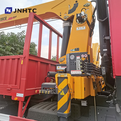 Howo 6x4 Straight Arm Crane Truck 10 τροχών 340hp φορτίο με γερανό