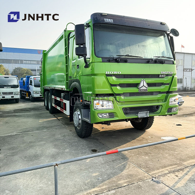 HOWO 6x4 Σκουπιβατικό Συμπυκνωτής Euro 2 Απορριμμάτων Απορριμμάτων Τελευταίο φορτιστή Σκουπιβατικό Πράσινο Ντίζελ Μοντέλο Νέο
