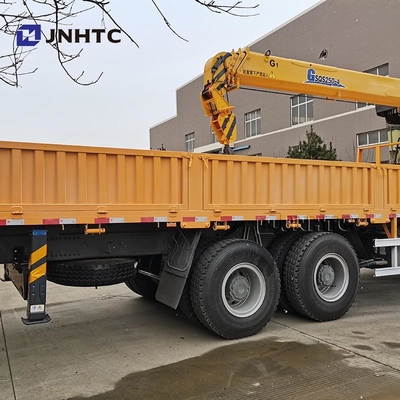 Howo Straight Arm Cargo με γερανό 6x4 10 τροχών 380hp 10T Καλή τιμή