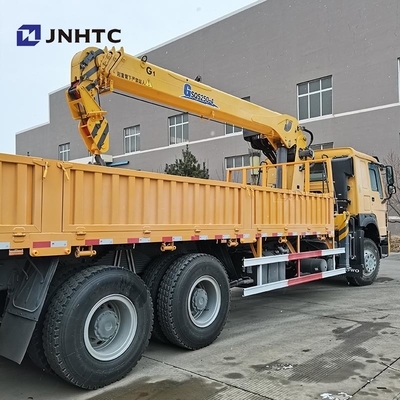Howo Straight Arm Cargo με γερανό 6x4 10 τροχών 380hp 10T Καλή τιμή