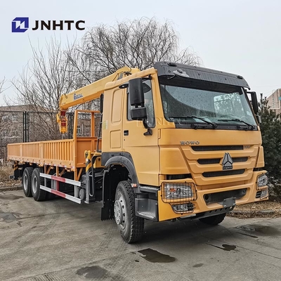 Howo Straight Arm Cargo με γερανό 6x4 10 τροχών 380hp 10T Καλή τιμή