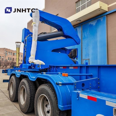 Νέο Κινέζικο επίσημο φορτηγό κοντέινερ Side Lifter Lowbed Semi-Relay με γερανό υψηλής ποιότητας