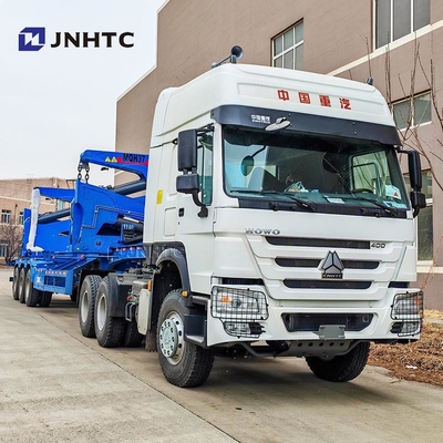 Νέο Κινέζικο επίσημο φορτηγό κοντέινερ Side Lifter Lowbed Semi-Relay με γερανό υψηλής ποιότητας