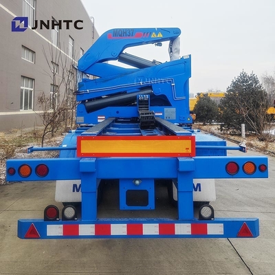Νέο Κινέζικο επίσημο φορτηγό κοντέινερ Side Lifter Lowbed Semi-Relay με γερανό υψηλής ποιότητας