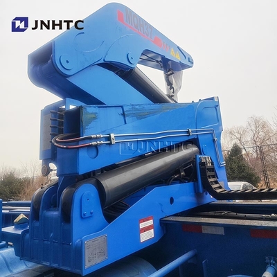 Νέο Κινέζικο επίσημο φορτηγό κοντέινερ Side Lifter Lowbed Semi-Relay με γερανό υψηλής ποιότητας