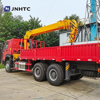 HOWO Τρακ 6X4 10 τροχών 340hp 10 τόνων φορτηγό με γερανό