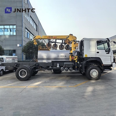 Καλύτερο φορτηγό ντίζελ HOWO 4x4 6 τροχών με γερανό υψηλής ποιότητας