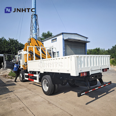 HOWO Φορτηγό με γερανό 290HP Σκάλα ζώνης 5 τόνων Σιδηροδρομική πλάκα