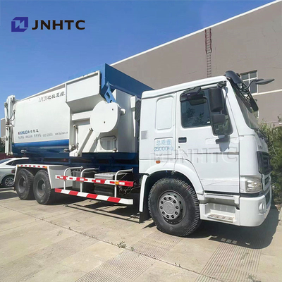 HOWO NX Σκουπίδια φορτηγό συμπιεστή 6x4 290HP Κάν καθαρισμού φορτηγό Σκουπίδια συμπιεστή φορτηγό