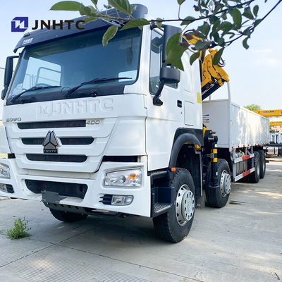 Sinotruk Howo γερανό φορτηγό 8X4 10 τόνων φορτίο με αναδιπλούμενο γερανό 16 τροχών 400hp προς πώληση