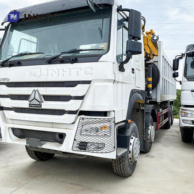 Ζεστό Sinotruk Howo γερανό φορτηγό 8X4 10Tons φορτίο με αναδιπλούμενο γερανό 16 τροχούς Καλύτερη τιμή