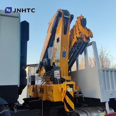 HOWO Κρέας 6x4 400HP φορτηγό φορτίου με 10 τόνους φορτηγό γερανού