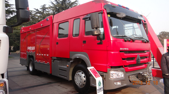 πολεμικά οχήματα πυρκαγιάς 20CBM LHD 6X4, κόκκινο πυροσβεστικό όχημα αφρού έκτακτης ανάγκης ασφάλειας