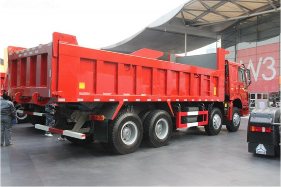 12 Sino Howo φορτηγό απορρίψεων πολυασχόλων 8x4 50-60T για τη μεταλλεία/το εργοτάξιο οικοδομής