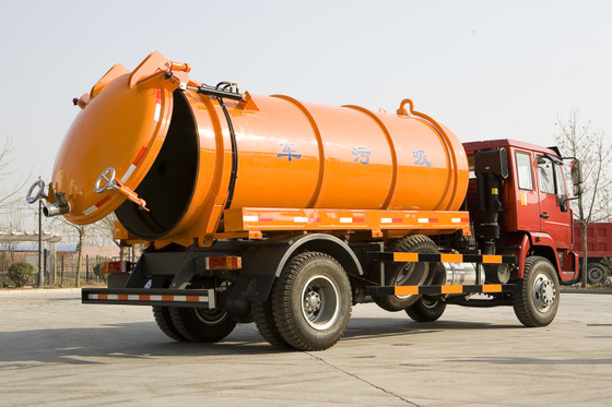 Sinotruk Howo7 16CBM καθαρίζοντας φορτηγό δεξαμενών κενών αντλιών σηπτικό που συλλέγει την ηλύ καθαρισμού λυμμάτων