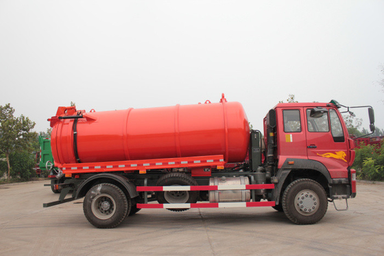 Φορτηγό αναρρόφησης λυμάτων Sinotruk SWZ 4×2 266 HP που φορτώνουν 16 τόνους 6 ρόδες