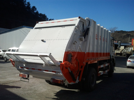 10m3 υψηλή αυτόματη καιρική απόδειξη φορτηγών συμπιεστών απορριμάτων με τη γρήγορη ταχύτητα φόρτωσης