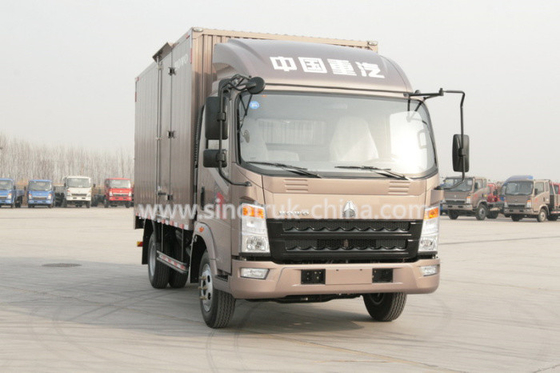 4x2 Euroii Howo 7000kg κατέψυξε το φορτηγό κιβωτίων με τη μηχανή Yunnei και τη ρόδα 6 τριγώνων