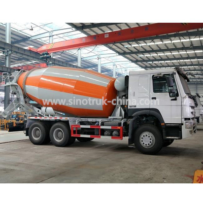 336hp δομή χάλυβα φορτηγών συγκεκριμένων αναμικτών μηχανών 6×4 Howo με το βυτιοφόρο 10cbm