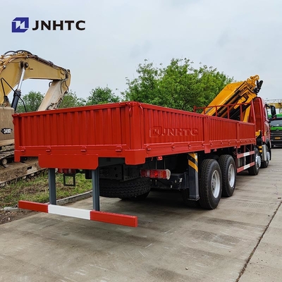 Howo T7H ολοκαίνουργιο 8*4 12 τροχών 40 τόνων 380HP Κρέας Mounted Max 16 τόνων Arm Cargo με φορτηγό γερανού