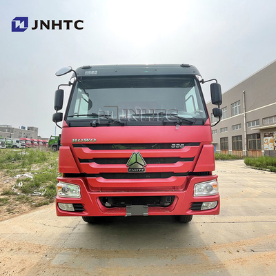 Sinotruk Howo 336 6x4 Τροχό απορριμμάτων Κόκκινο χρώμα Κίνα Howo Τροχόφορο φορτηγό Καλή κατάσταση Τροχόφορο φορτηγό