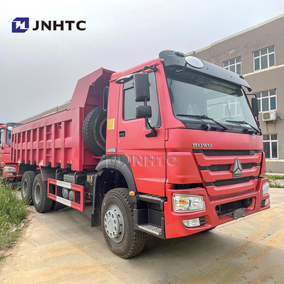 Sinotruk Howo 336 6x4 Τροχό απορριμμάτων Κόκκινο χρώμα Κίνα Howo Τροχόφορο φορτηγό Καλή κατάσταση Τροχόφορο φορτηγό
