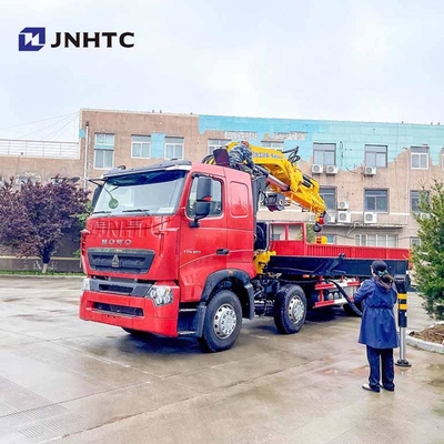 Κίνα Howo 6x4 380hp Σκουπίδια γερανό με φορτηγό φορτίου 14/ 16 τόνων τηλεσκοπικό βουμ τοποθετημένο γερανό Καλή τιμή