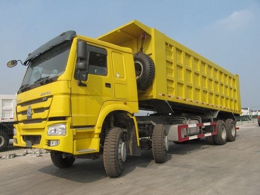 Κίτρινο φορτηγό απορρίψεων 371hp 20M3 RHD Sinotruk Howo 6x4 για 40-50 τόνους φορτίων