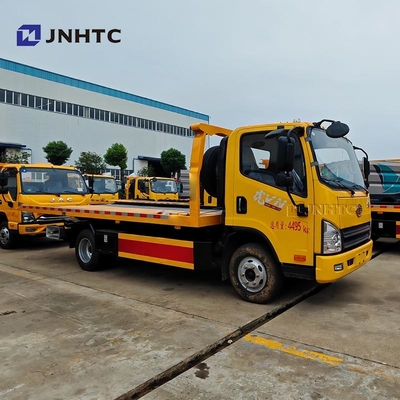 FAW Flatbed Wrecker 4*2 3tons 5 Ton 160HP Road Recovery Wrecker Truck Καλή τιμή