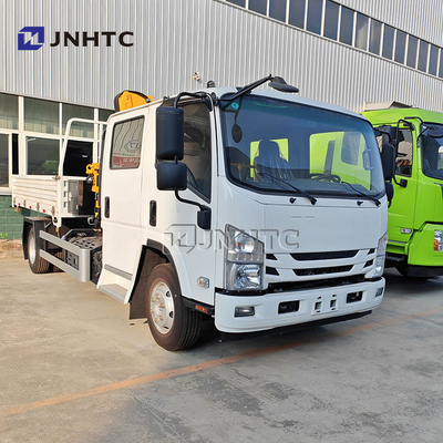 Νέο φορτηγό ISUZU Dump με ανελκυστήρα γερανού 4X2 160 hp Euro 3 φορτηγό-φορτηγό-γερανό 2 τόνων φορτηγό με γερανό