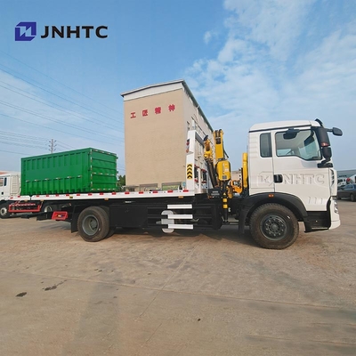 HOWO TX Κρέας 320HP 4X2 15TON φορτίο τοποθετημένο Wrecker φορτηγό με υδραυλικό ευθεία βουμ γερανό φορτηγό