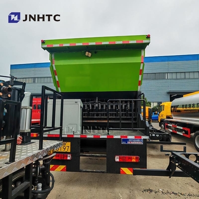 HOWO 8X4 350HP 12 τροχών φορτηγό απορριμμάτων υπόστεγο με συγχρονισμένο φορτηγό σφράγισης χαλίκι