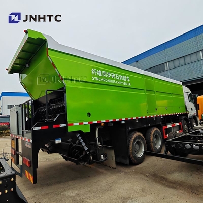 HOWO 8X4 350HP 12 τροχών φορτηγό απορριμμάτων υπόστεγο με συγχρονισμένο φορτηγό σφράγισης χαλίκι