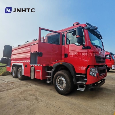 HOWO Πυροσβεστικό φορτηγό 6X4 480hp 5000L Υδροφουσκωτό δεξαμενόπλοιο Πυροσβεστικό φορτηγό Μίνι Πυροσβεστικό φορτηγό
